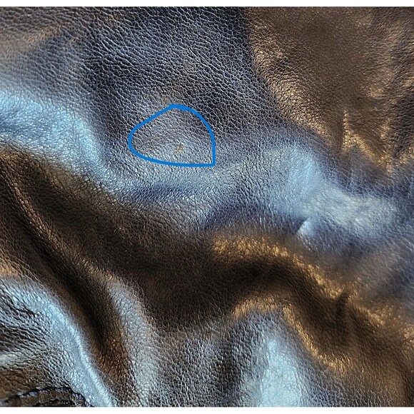 Jimmy Choo Elsa Heavy Handbag - Navy Blue Leather - Picture 5 of 5